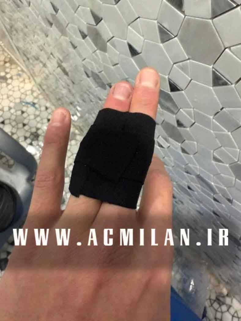 تصاویر شوکه کننده: بن ناصر این گونه بَدنش را فدای میلان می کند
